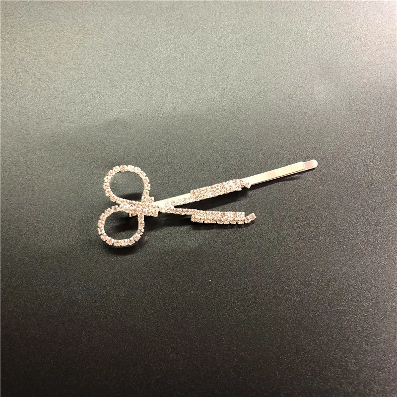 

Latest Rhinestone lettered hairpin women's unique logo hairpin crystal hairpin letter jewelry