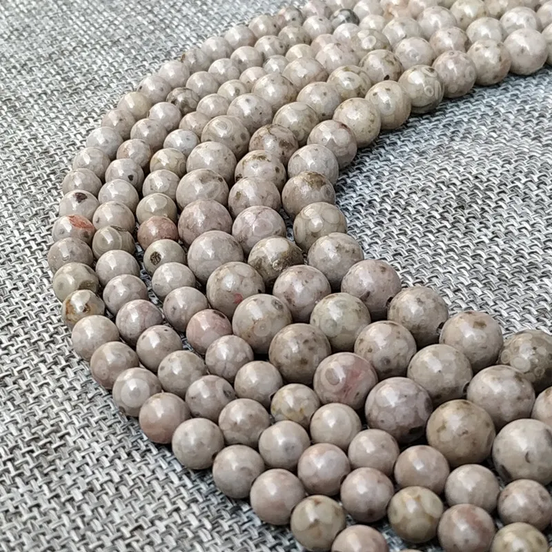 Серый снег хлопья камень Бусины DIY для ручной работы изготовление браслета