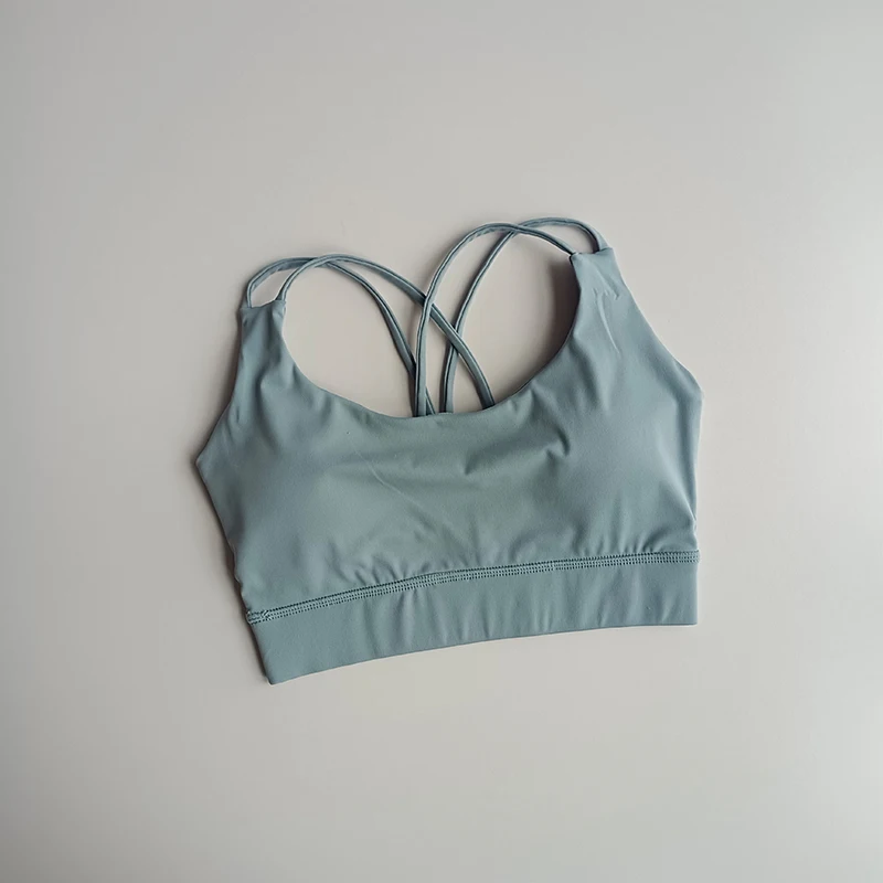 

Women's Sports Bra Cropped Sport Fitness Gym Tops Female Solid Color Yoga Bra Push Up Bras Sports Bra Crop Top Active Bras