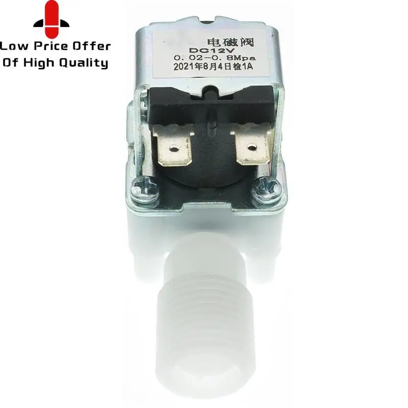 1/2 дюйма пластиковый электромагнитный клапан 12В 24В 220В для магнитной стиральной машины, распределитель питьевой воды, пневматический контроллер давления с переключателем включения.