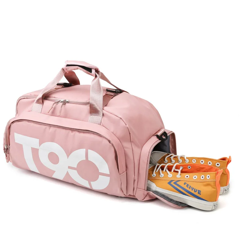 Custom LOGO Gym Bags For Women/Men  Waterproof Traveling Camping Fitness Shoulder Handbag Shoes Training Dry Wet Sack Sports Bag