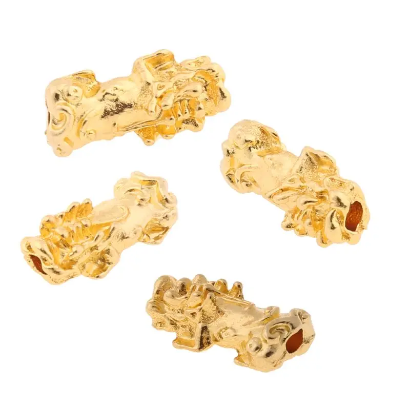 10 шт. Золотое богатство Porsperity Pi Xiu бусы Yao Шарм браслет Изготовление ювелирных