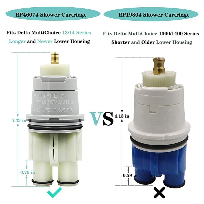 

Compatible Shower Pipes for Showers and Bathtubs Delta 13/14 Series High Quality Universal Temperature Control Single
