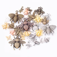 50g hot sale metal mixed charm animal bee copper bracelet necklace handmade jewelry making wholesale diy jewelry