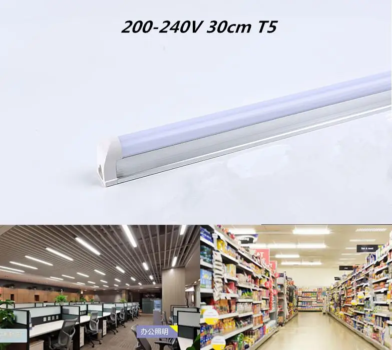 HiMISS AC220-240V 30 см светодиодный светильник T5 интегрированный флуоресцентный