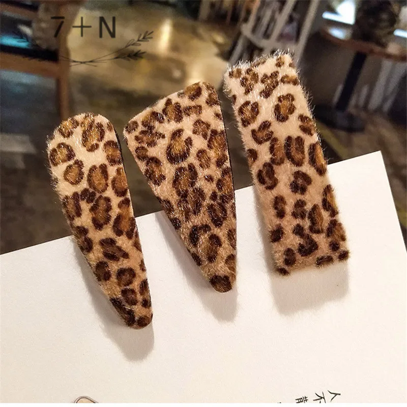 Женская леопардовая заколка для волос осенне зимняя волос|Шпильки и заколки