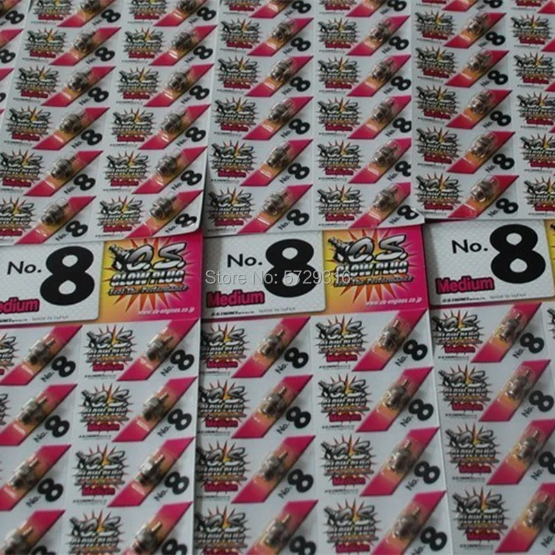 

6 Pcs/lot 100% Original OS8 NO.8 O.S. OS8# medium plug N Glow Plugs For Nitro Engine Free Shipping