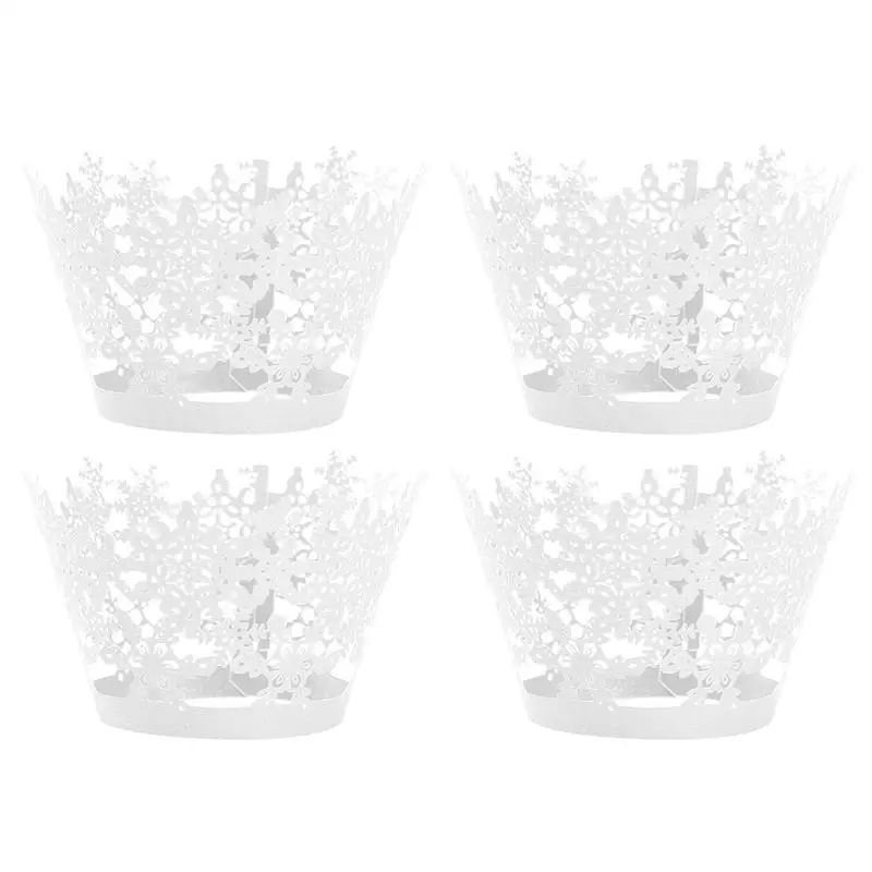 50 шт. художественные испечь торт чашки маленький лоза кружевная лазерная резка