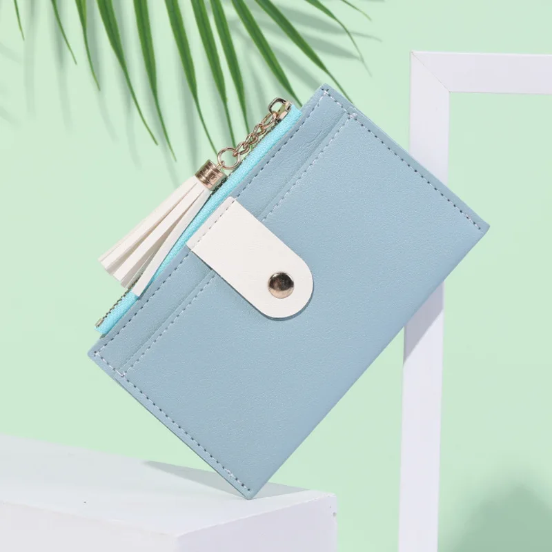

Pu Leather Small Money Purses Wallets Function Card Case Card Holder Women Credit Passport Card Bag Id Coin Bag Zipper Wallet
