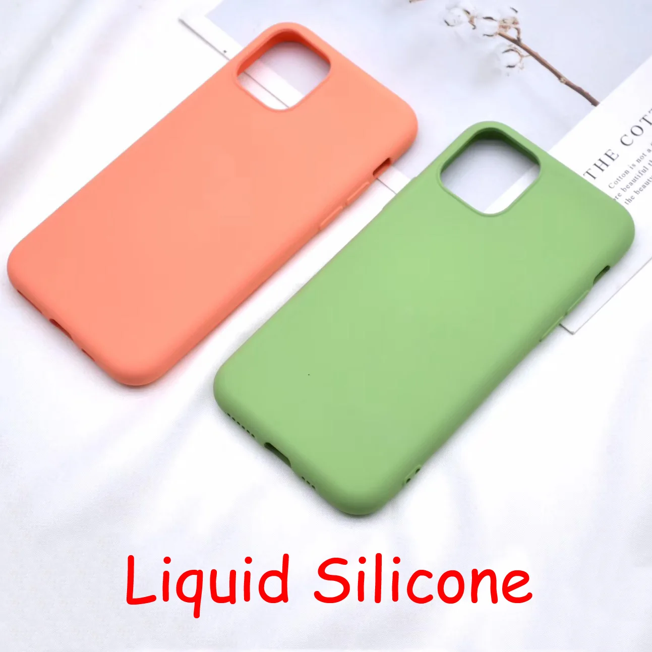 liquid silicone soft rubber phone case for iphone 11 pro 6 1 xs max xr x 8 7 8plus 7plus 6s candy tpu back cover hotsale free global shipping