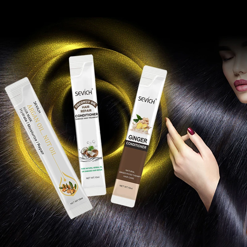 

Nutrition Hair Mask Argan Oil Coconut Oil Ginger Nourishing Repair Hair Mask Soft Hair Mask Hair Care 10ml TSLM1