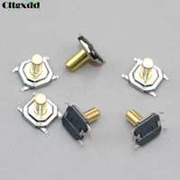 cltgxdd 10pcslot micro push button switch 445 4 pin smd tactile tact switch brass button waterproof copper head 4x4x5mm