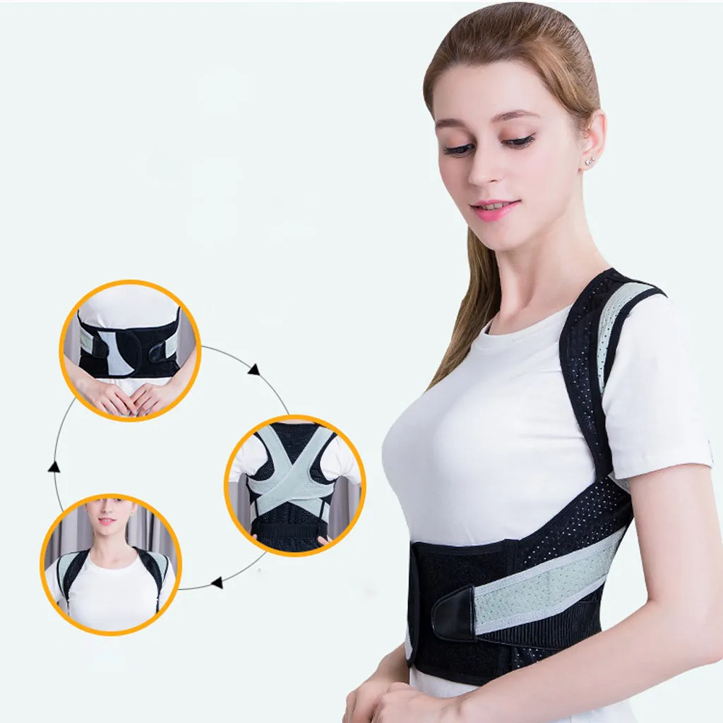 

Spine Back Corset Posture Correction Straps Posture Corrector Back Shoulder Support Belt Practical Elastic Braces