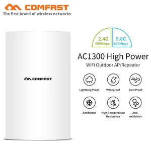 ac1300m 27dbm high power gigabit outdoor ap wifi router 5 8g dual band wireless bridge repeater long range wifi extender antenna free global shipping
