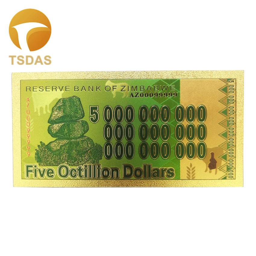 Золотые банкноты с пятью восемью долларами 10 шт./лот|Золотые банкноты| |