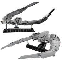 moc galactica ucs cylon raider spaceship building blocks battle space fortress war airship model idea toys for children kid gift