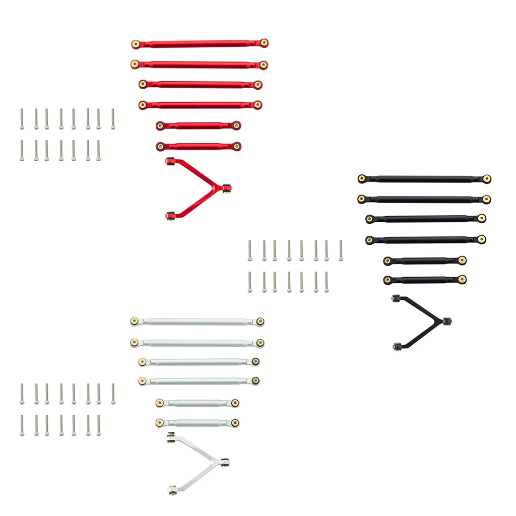 

Соединительная ось из алюминиевого сплава для радиоуправляемого стержня, 1 комплект, колесная база 133 мм для Axial SCX24 90081 1/24, Радиоуправляемый ...