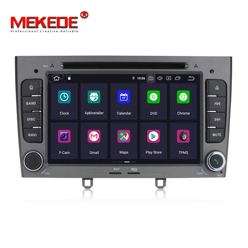 Android 9 0 8 Core 4 + 64G автомобильный DVD плеер GPS навигация для Peugeot 408 308 308SW аудио Радио