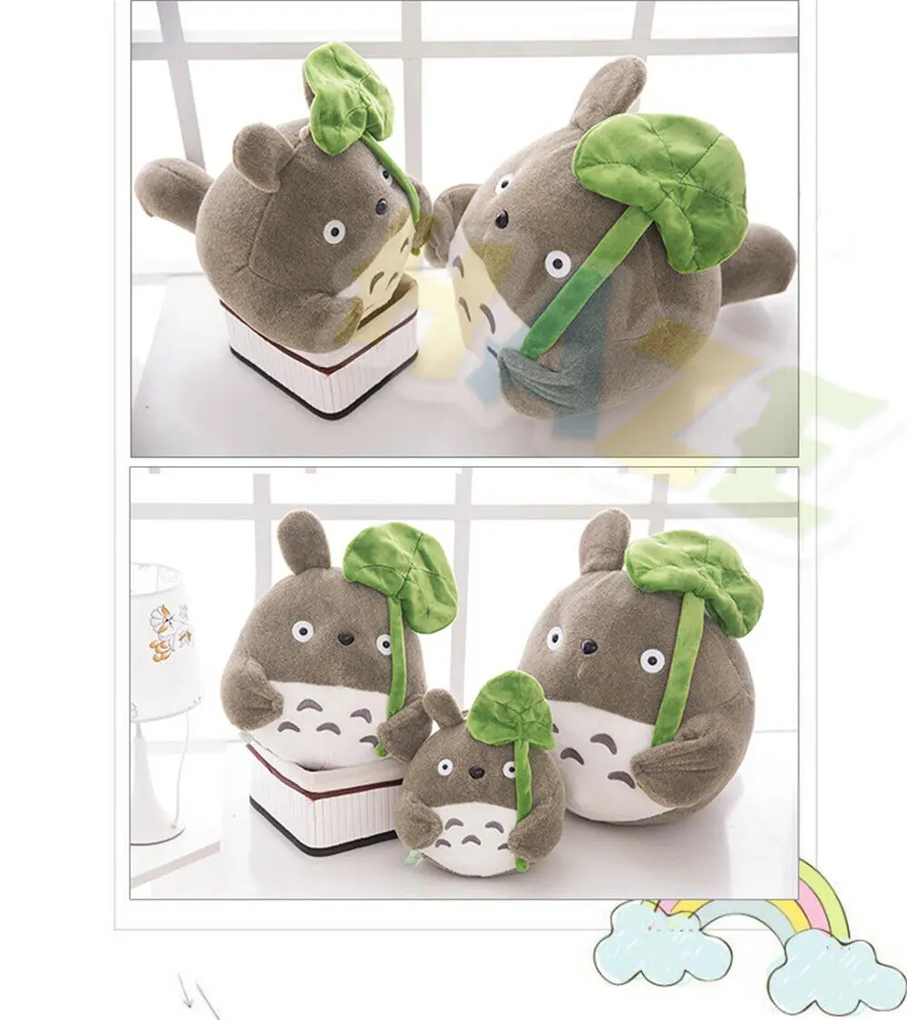 Хаяо Миядзаки Горячая Аниме Тоторо лист лотоса плюшевые куклы мягкая подушка для