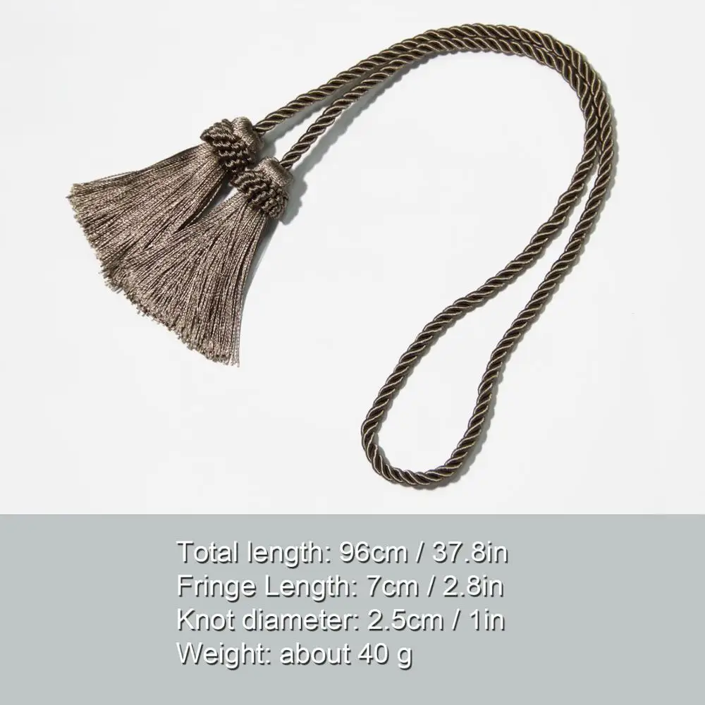1Pc Tassels Curtain Tieback Fringe Handmade Hanging Ball Tie Backs Buckle Rope Tape Curtains Holder Room Accessories | Дом и сад
