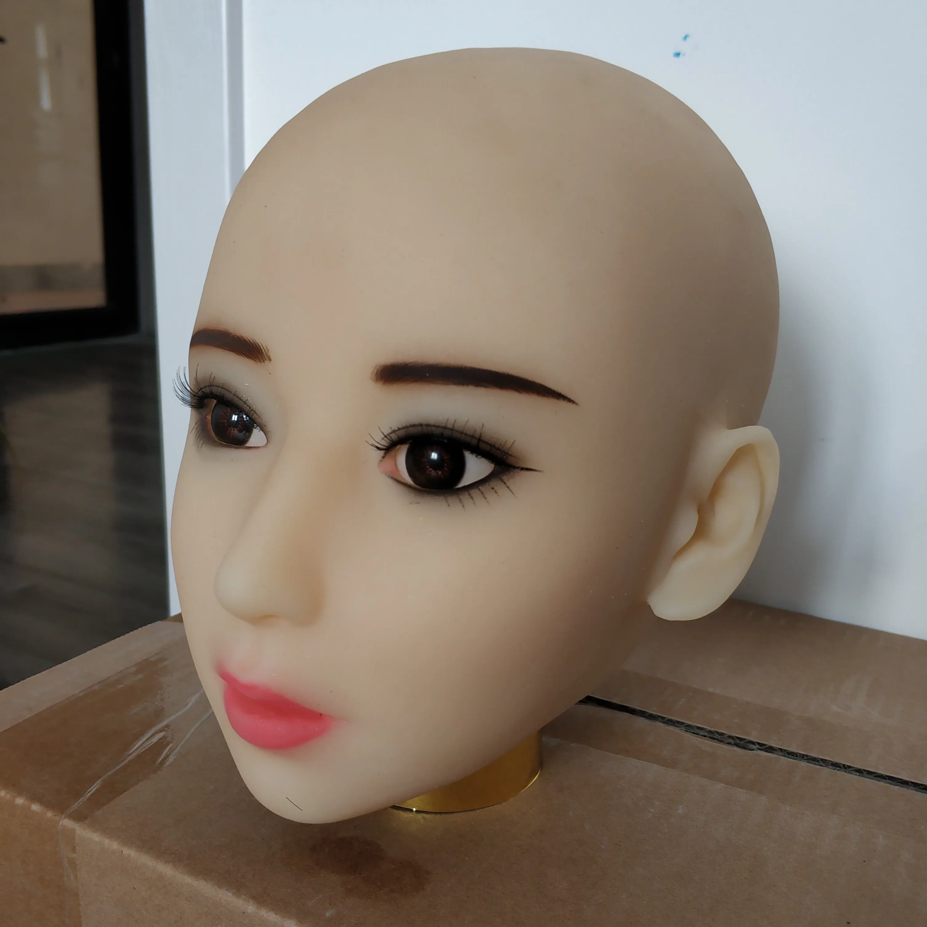 Силиконовая 3D кукла 19*18 см аксессуары для мужской мастурбации оральная глубина 12