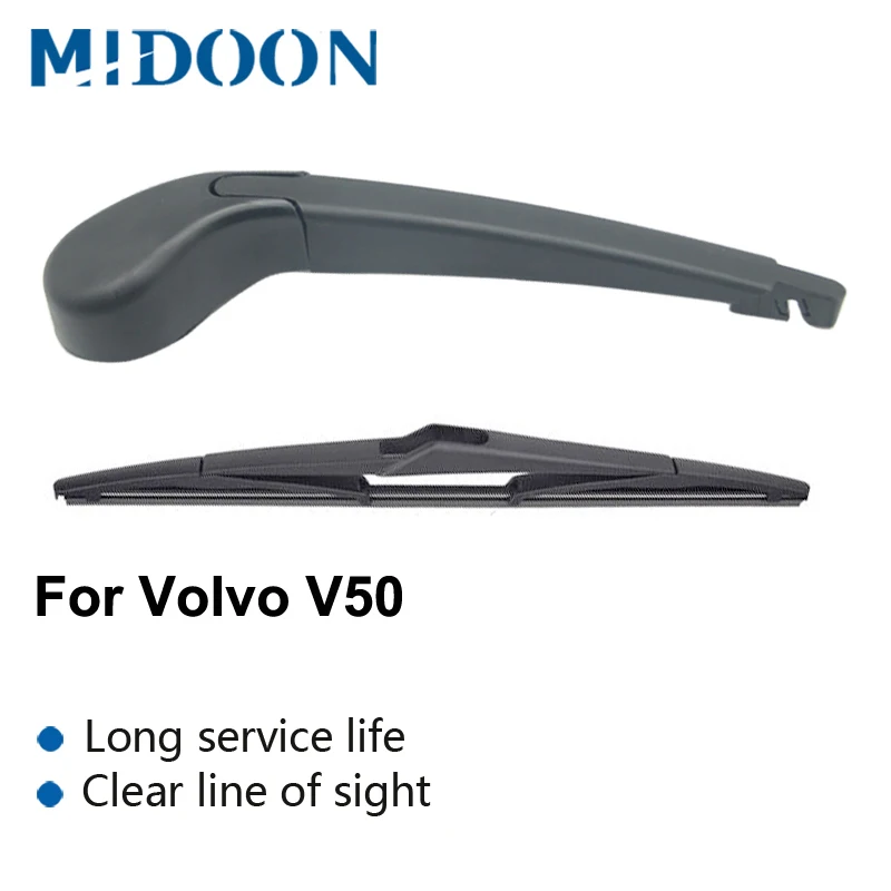 MIDOON стеклоочистителя 12 &quotЗадняя щетка комплект для Volvo V50 2004 2012 лобовое стекло Защита от солнца на заднее