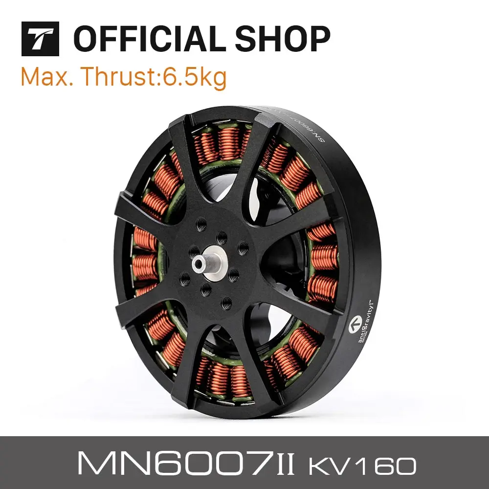 T-MOTOR MN6007II KV160 KV320 бесщеточный двигатель максимальная тяга 6 5 кг длинное время
