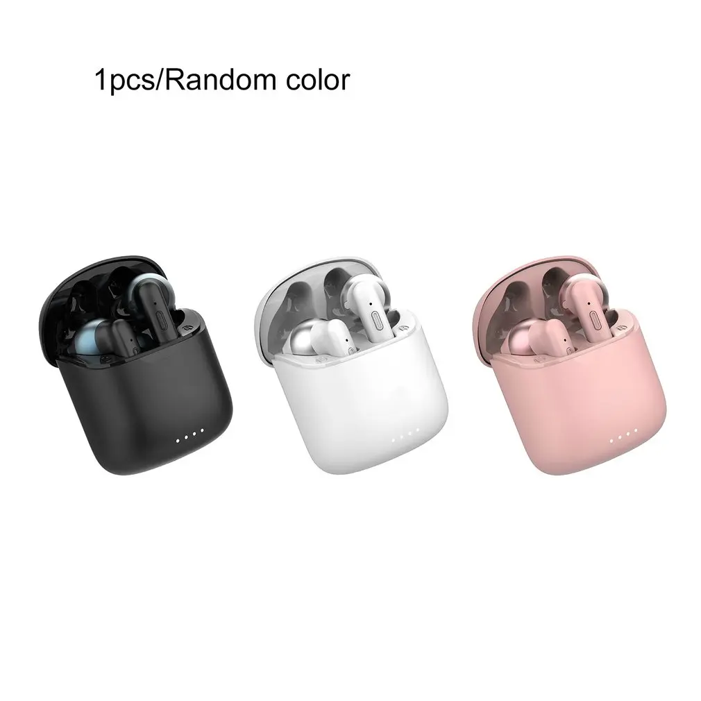 

1 Set T3 True Wireless Earbuds In-ear Earphones With Mic With Charging Case Stereo Wireless Earphone Random Color