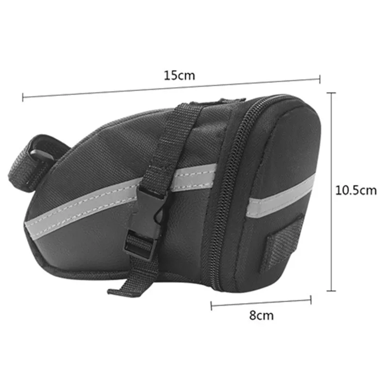 

Black Bicycle Saddle Bag Waterproof Bike Storage Bag Portable Seat Tail Rear Pouch MTB Mountain Road Bike Cycling Accessories