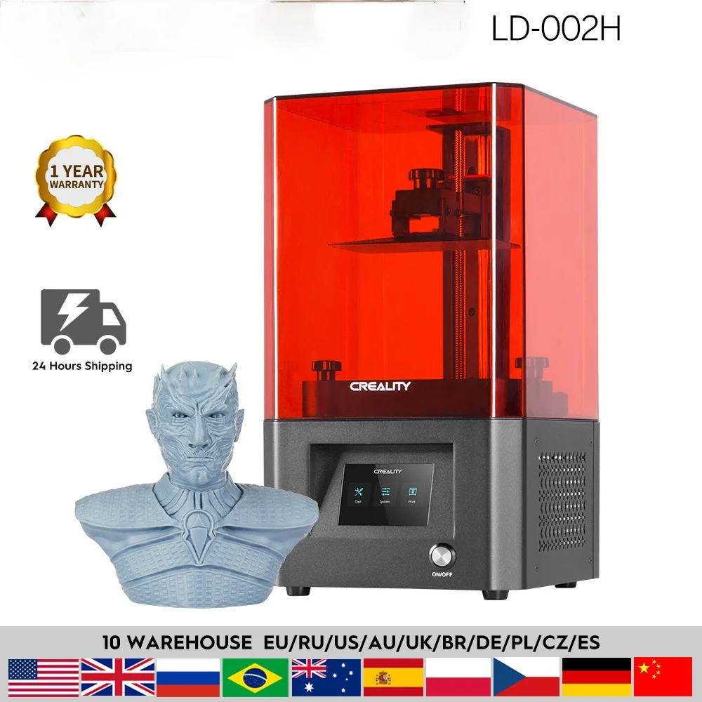 

3D-принтер CREALITY LD-002H Photon 3d Drucker, высокая точность, ЖК светильник отверждение, 360-градусная визуальная печать, 3D принтер
