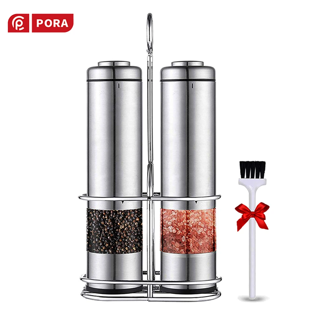 2 шт. электрическая мельница для перца мясорубка специй с металлической