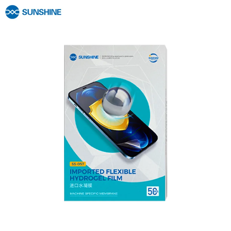 

Sunshine 50pcs Flexible Hydrogel Film SS-057 For SS-890C Auto Film Cutting Machine Mobile Phone Screen Front Film Cut