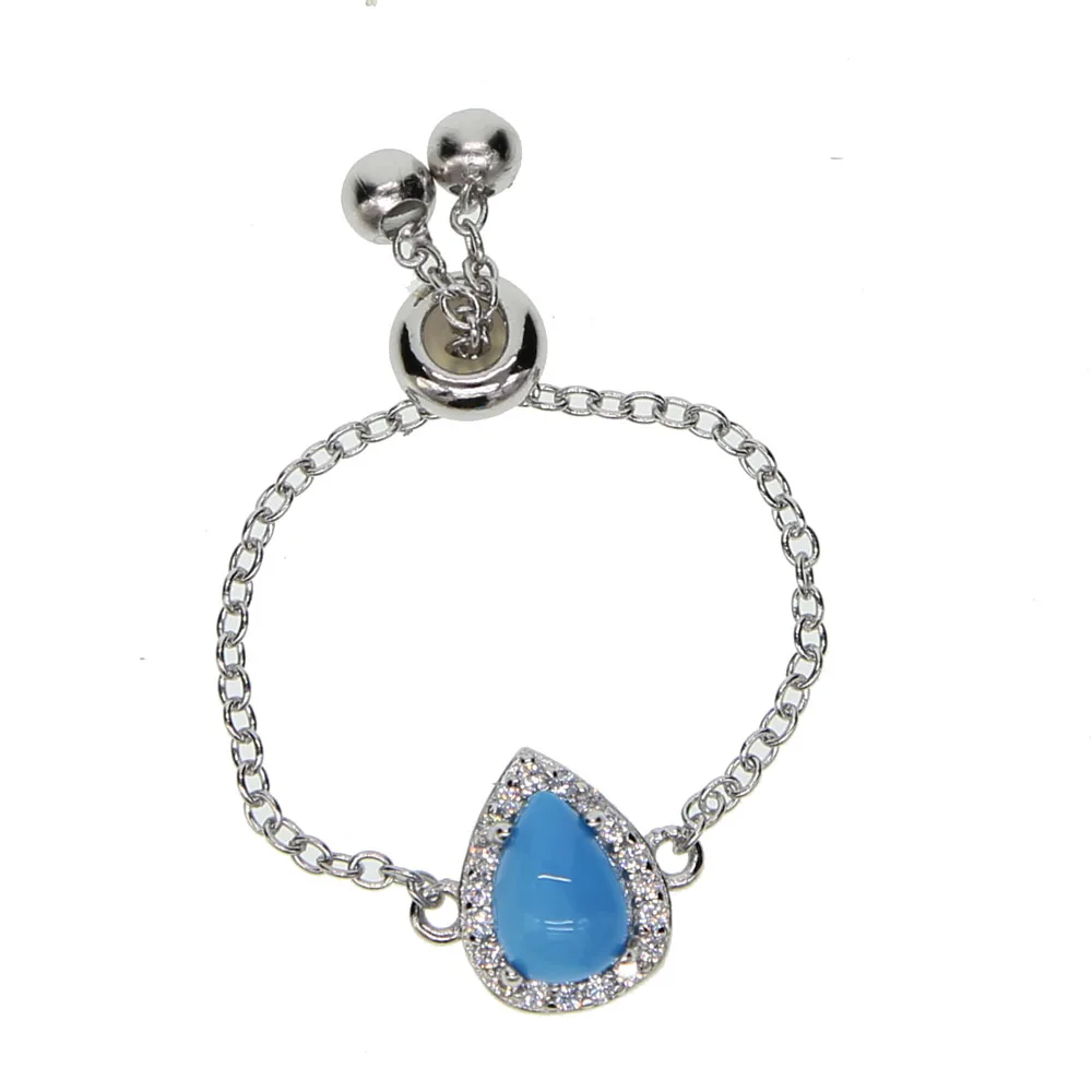 Чистого серебра 925 пробы серебряные ювелирные изделия с капелькой слезинкой