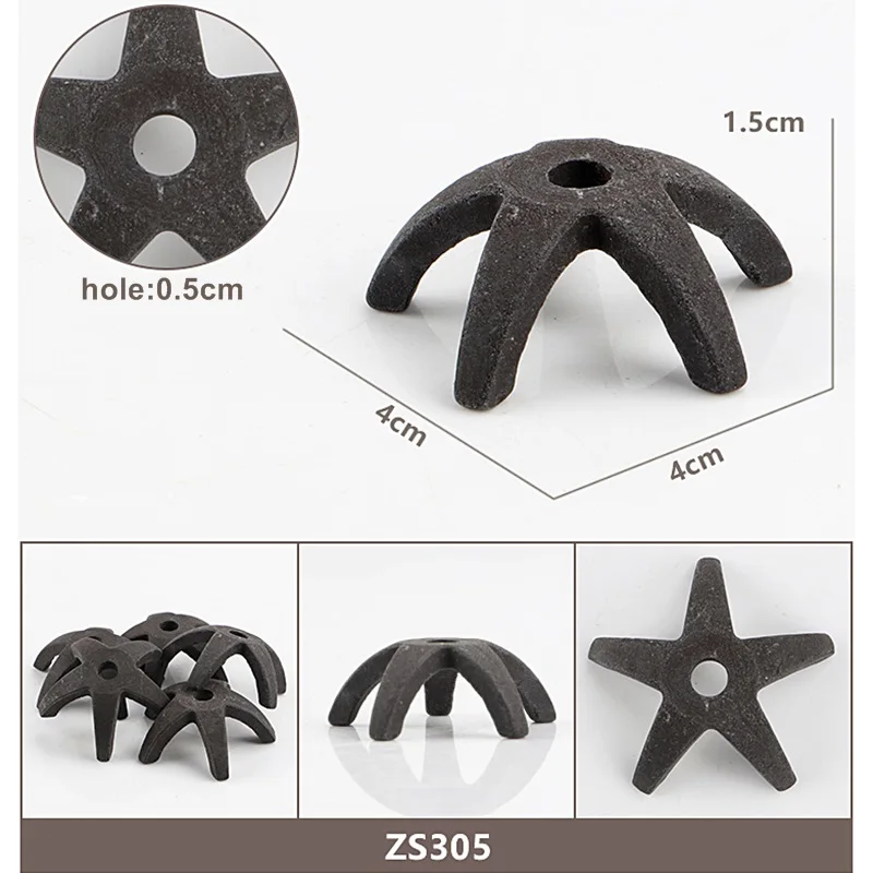 1/3/5 шт. Керамический квадратный аквариумный орнамент в форме морской звезды