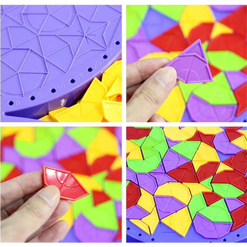 Магнитные 3D головоломки Tangram игра Монтессори Обучающие Настольные игры для