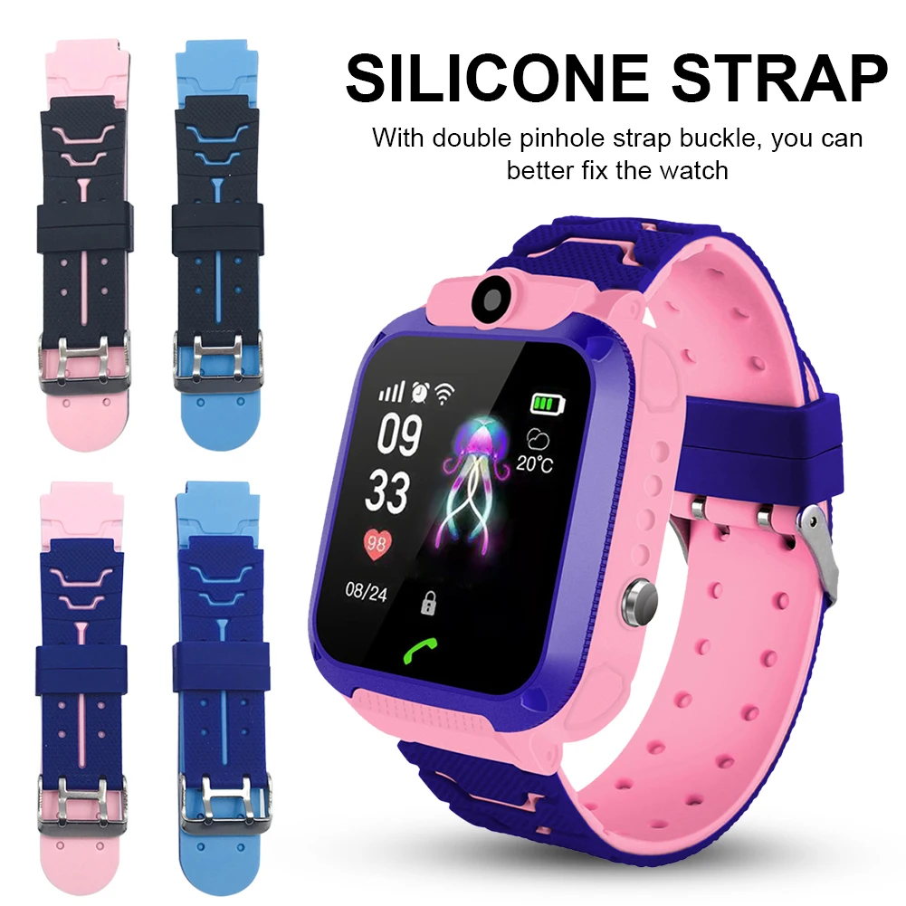 

Silicone Strap Video Call Smart Watch Two-Color Wristband Intelligent Wearable Accessories Printed Silicone Watch Strap