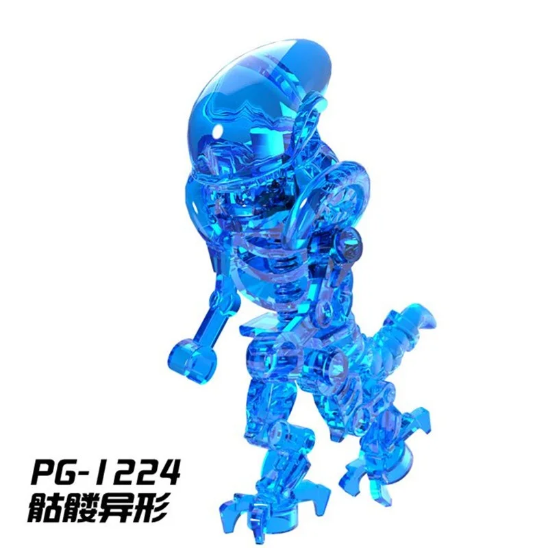 Один продажа строительные блоки Скелет Череп инопланетянин Одноглазый Циклоп