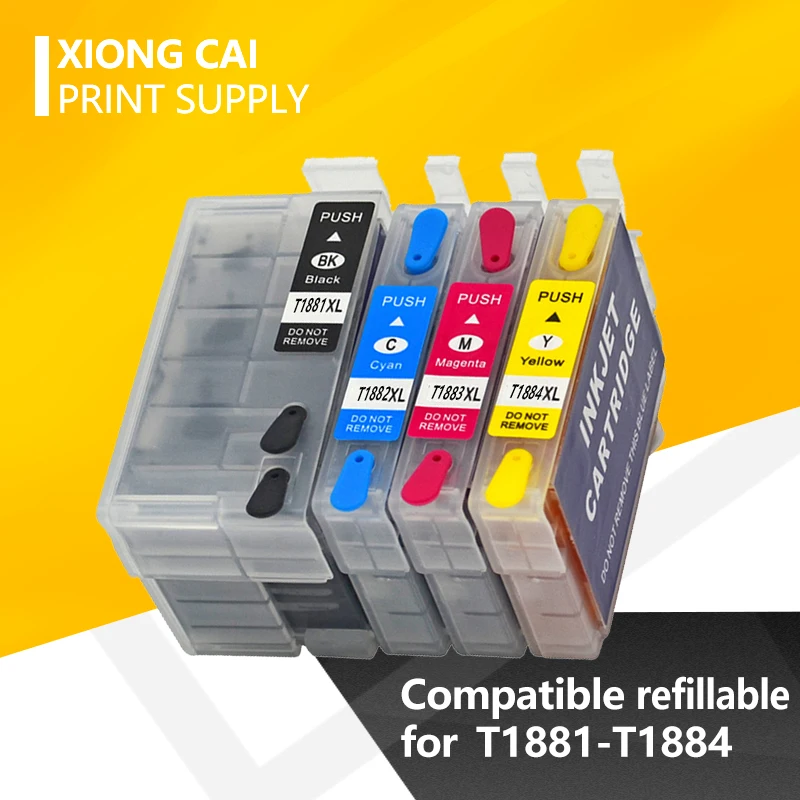 

refillable ink cartridge T1881 188 XL for Epson WF-7621 WF-7218 WF-7728 WF7728 WF7218 WF7728 WF 3641 7111 7621 7728 7218 Printer