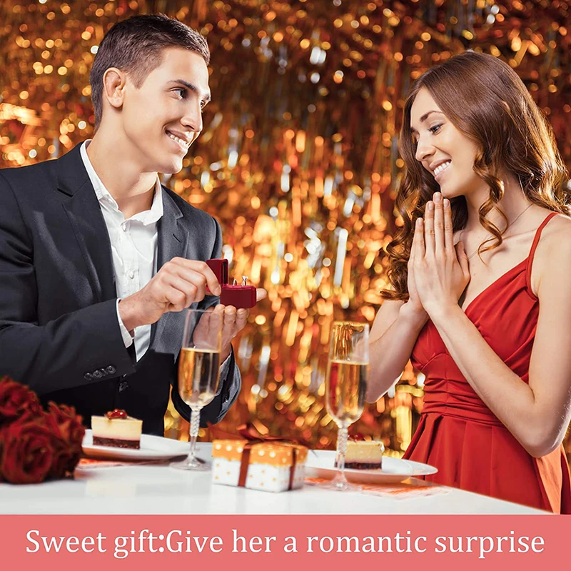 Бархатная шкатулка для колец и серег 1 шт. | Украшения аксессуары