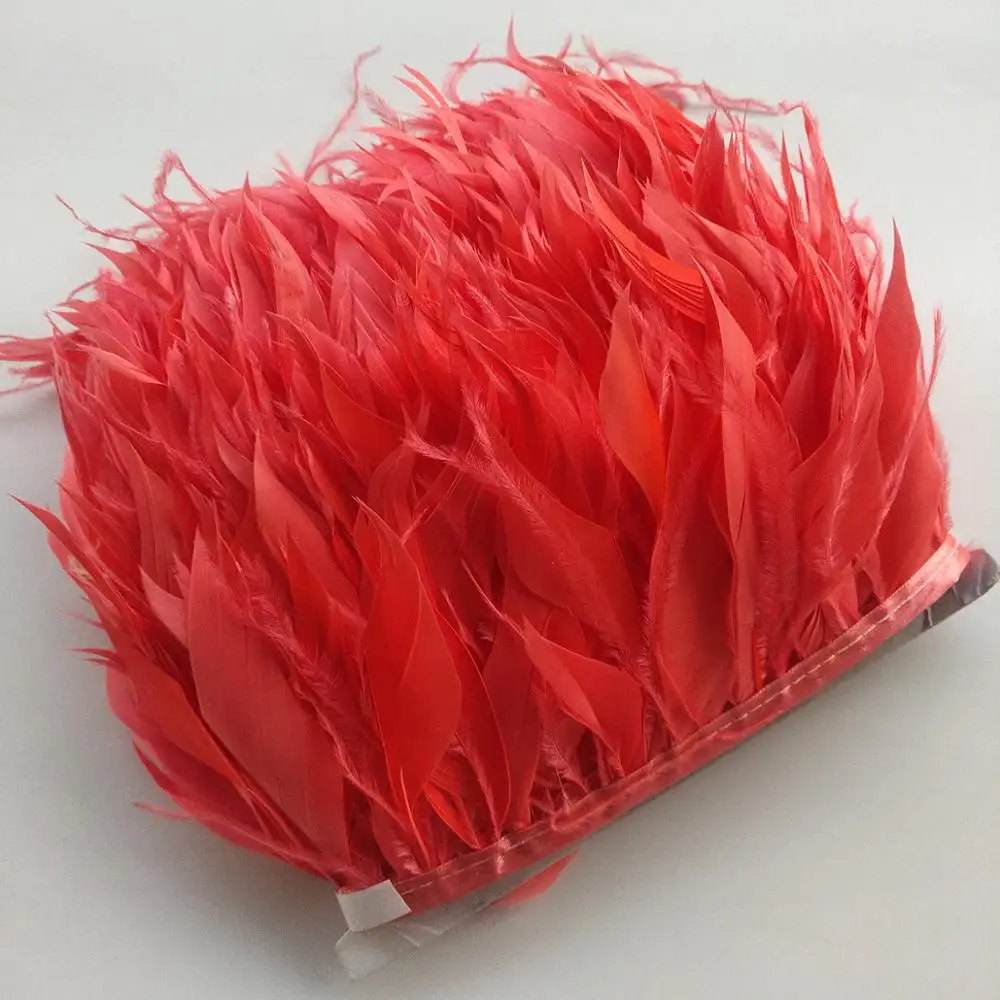 Красивая 1 ярдов бежевая натуральная Турецкая и Страусиная перьевая лента 10 15 см/4