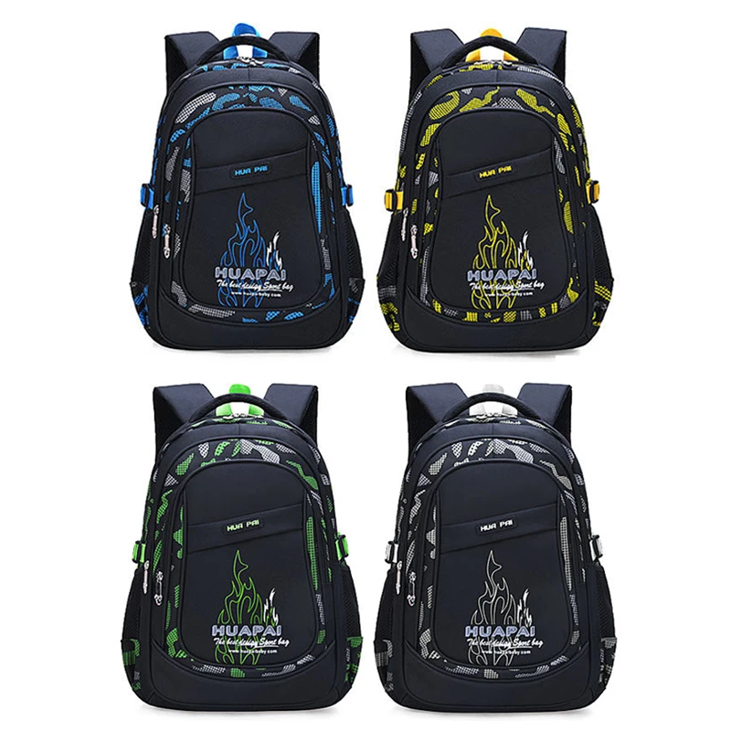 

Children School Bags Boys Backpacks Kids Primary School Orthopedic Bookbags Waterproof Nylon Schoolbag Large Capacity