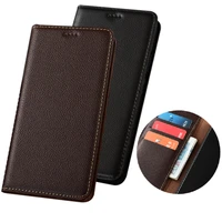 luxury real leather magnetic closed flip case for umidigi a5 proumidigi x holster phone bag with kickstand funda coque cover