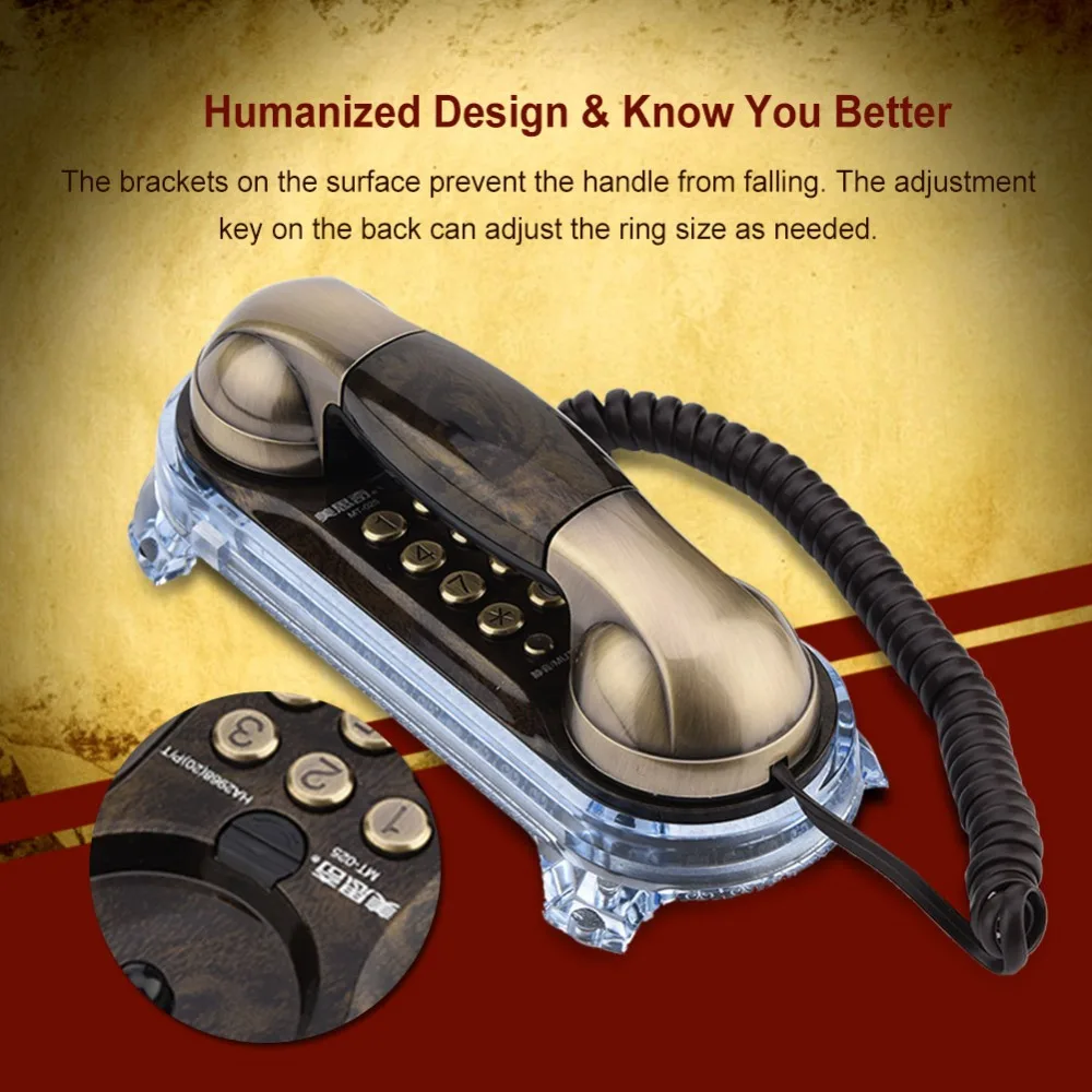 

Retro European Style Wall-mounted Telephone, Wired Telephone, Landline Fashion Antique Telephone, Family Hotel Telephone