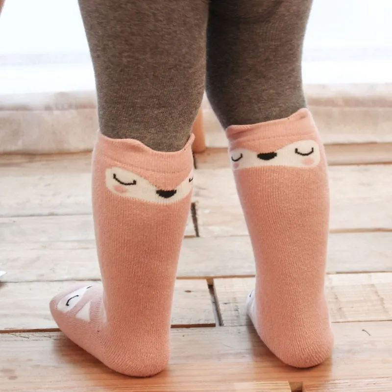 Носки для малышей гольфы маленьких девочек милый мультфильм уха Длинные трубы