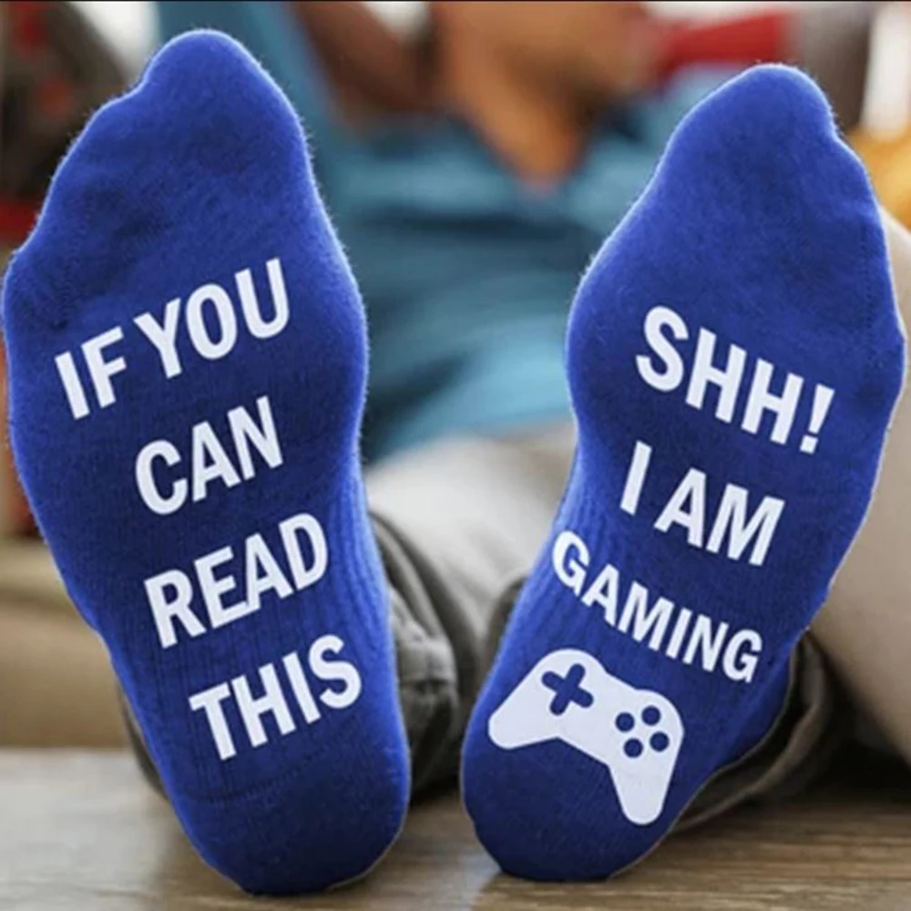 

Unisex Novelty Socks Don'T Talk To Me I Am Gaming Men Women Funny Socks Letter Casual Sports Socks Funny Socks Mid-Calf Socks