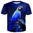 2020 новые летние попугай Футболка мужская футболка с цветами в стиле хип-хоп, футболка 3d печати футболка классная для мужчин женская одежда повседневные толстовки с капюшоном, футболки для девочек