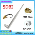 GRANDWISDOM 125 шт. 868 МГц антенна 5dbi sma мама 915 МГц lora модуль lorawan антенна ipex 1 SMA Штекерный Удлинительный кабель
