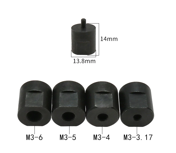 M3-3.17mm/4 мм/5 мм/6 мм моторный вал муфта втулки пилы Соединительный соединитель пилы патрон адаптер