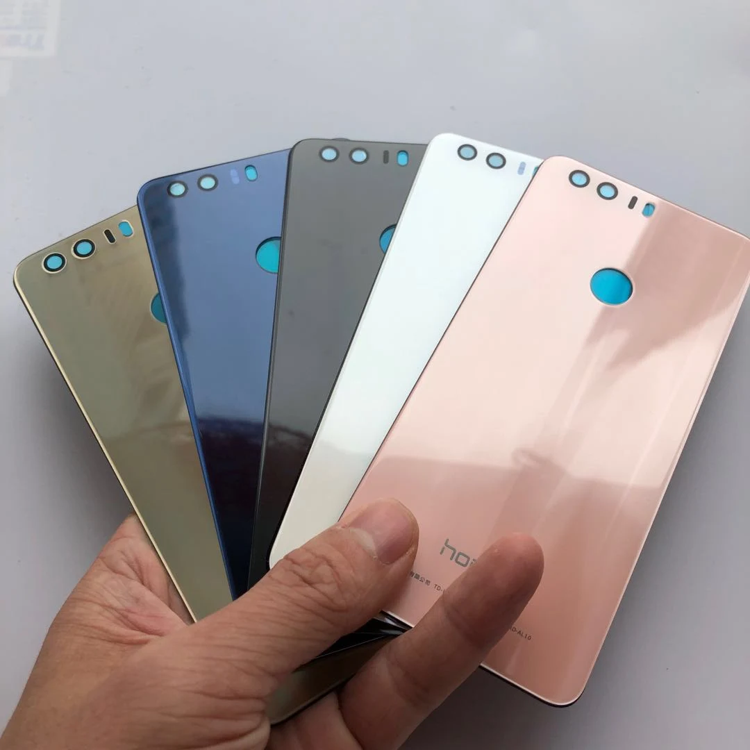 Стеклянная крышка + адгезивная наклейка для huawei honor 8 стеклянная батареи задняя