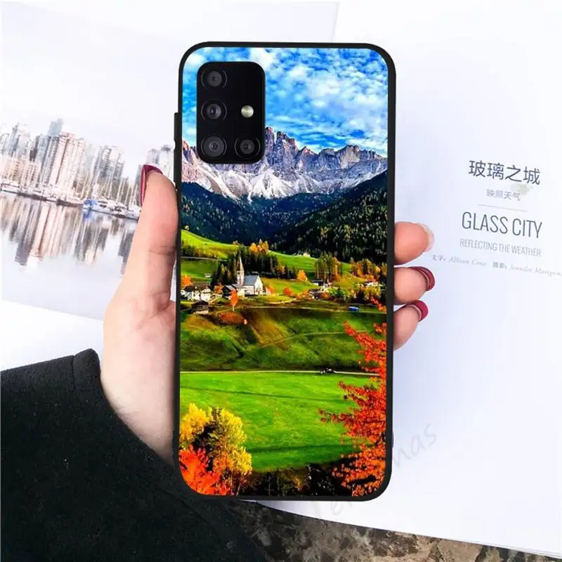 

mountain house Phone Case black For Samsung galaxy S 21 20 10 8 A 51 71 50 21s 70 40 20 20e note 10 plus Ultra 5g fe